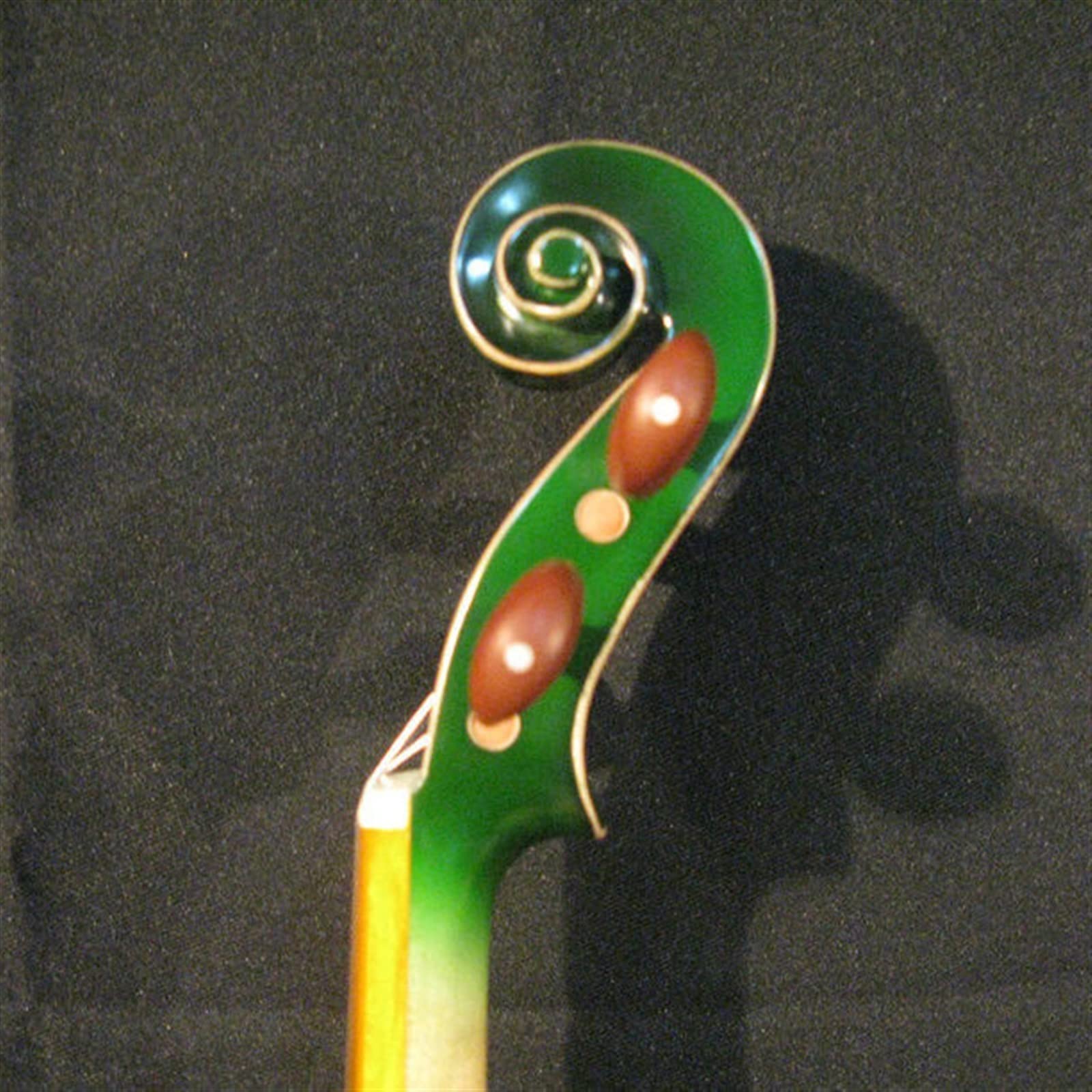 Legno Massello Verde 4/4 Elettrico Violino Acustico Strumento Musicale Tastiera E Cordiera in Legno Duro Violini per Studenti