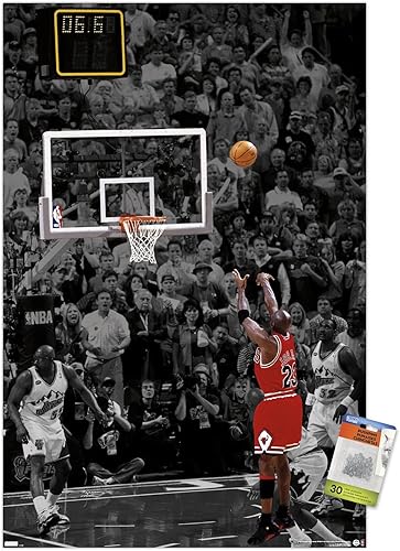 Michael Jordan - Póster de pared con pasadores