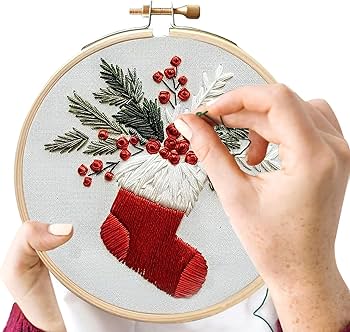 Amazon | クリスマス刺繍キット,大人向けクリスマス刺繍キット