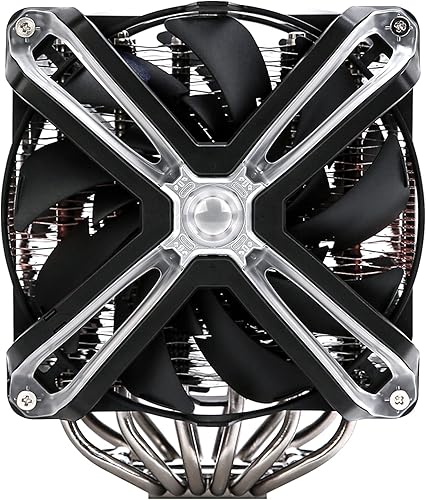 Miniatura 8 de Zalman CNPS20X Enfriador de CPU de rendimiento extremo con aleta corrugada patentada 4D y ventiladores ARGB duales de 5.512in, 6 tubos de calor, TDP