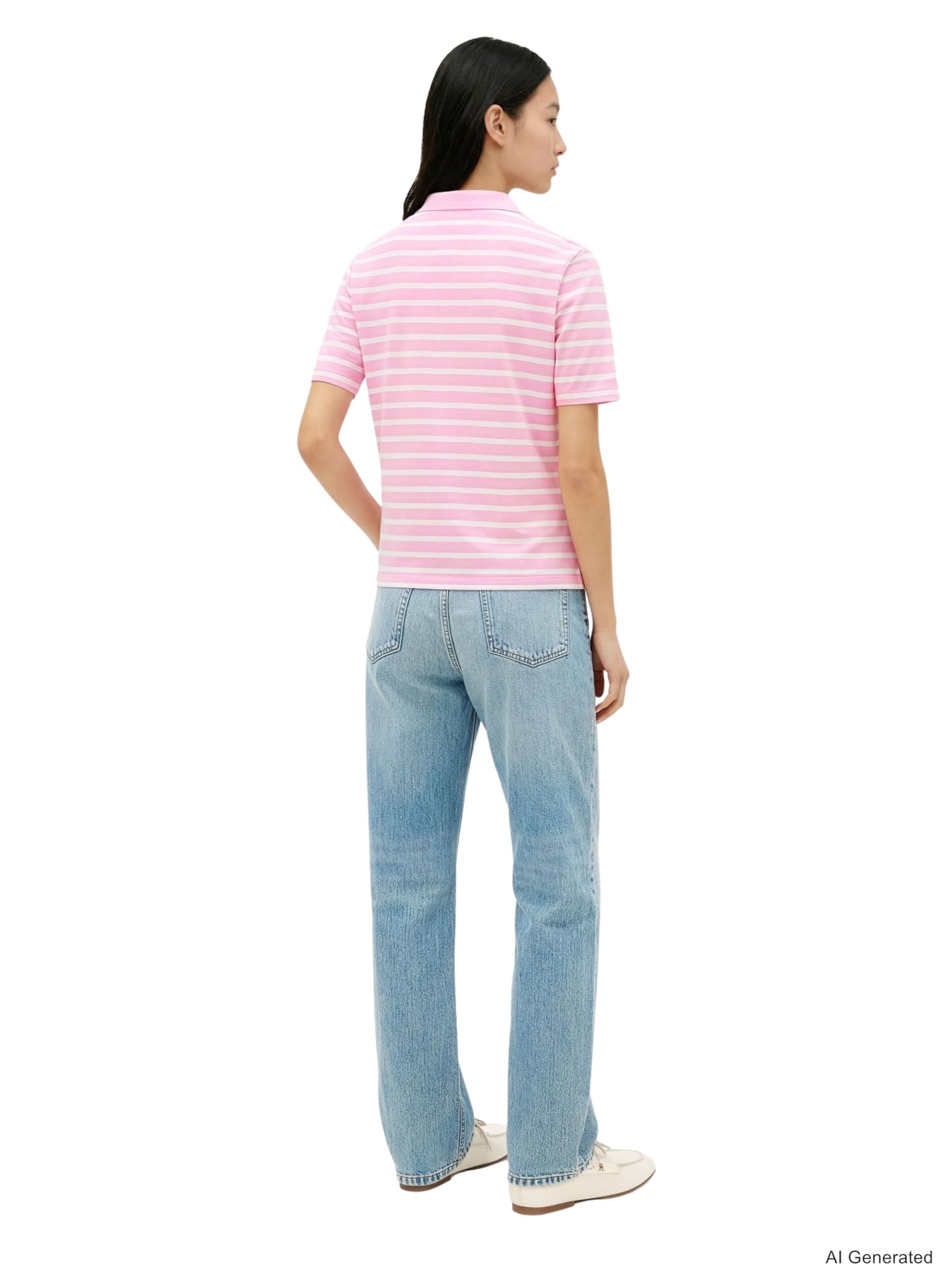 Tommy Hilfiger Damen Poloshirt Kurzarm Pique Regular Fit – Bild 2
