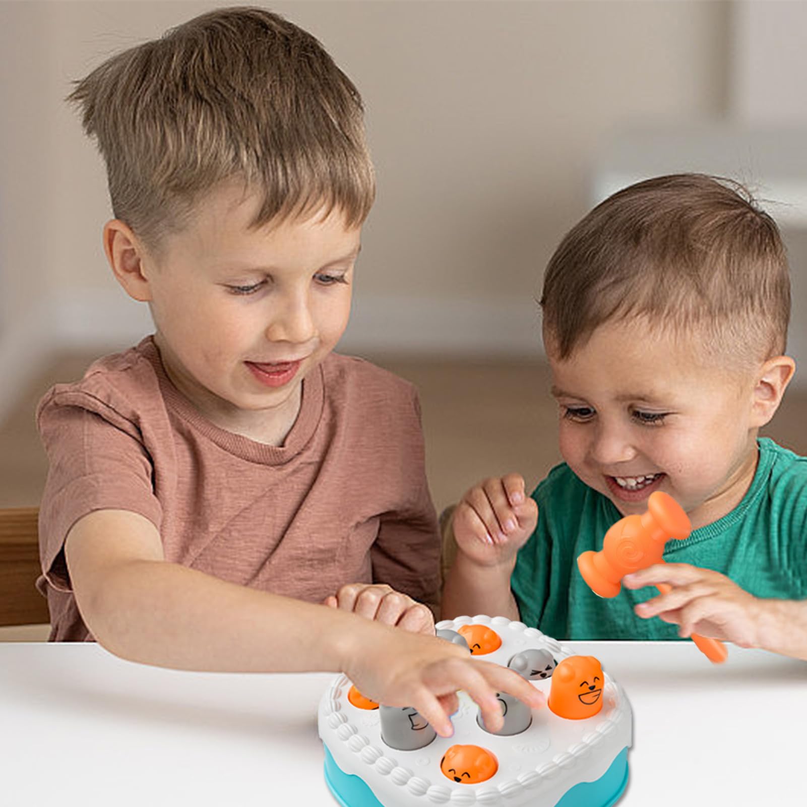 Générique Jeu De Martèlement – Pop-up Bébé, Whack-a-Mole Gâteau, Musical, 1-3 Ans, Sans Pile