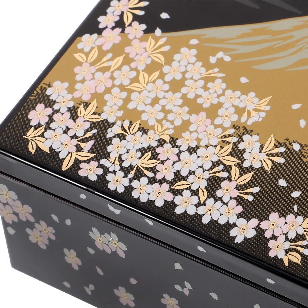 Boîte Jubako Japonaise Traditionnelle À 3 Niveaux, Boîte Empilable pour Aliments, Bonbons, Collations, Boîte À Bento Fabriquée Au Japon, Plastique Laqué