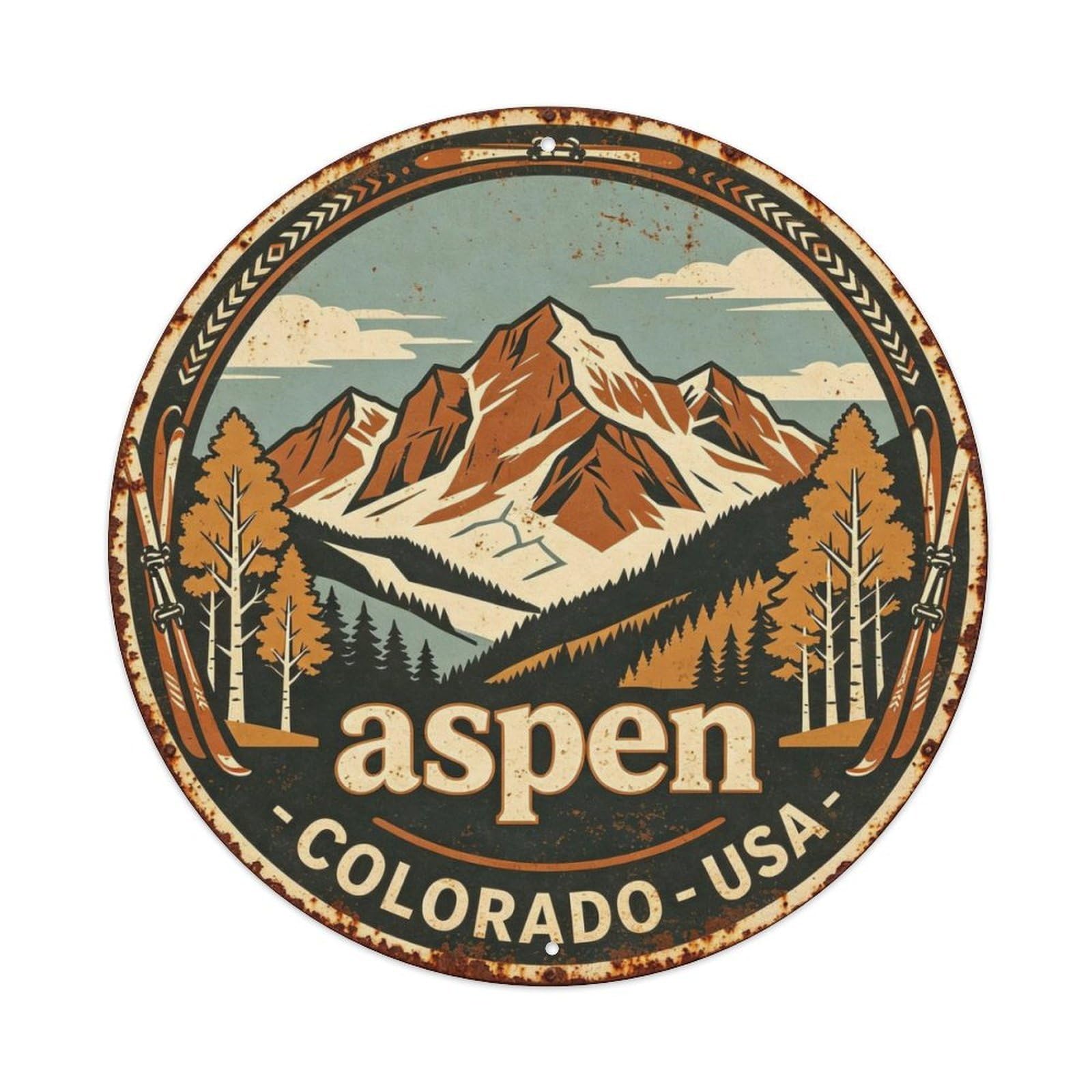 Aspen - Colorado Metal Tin Sign Plaque