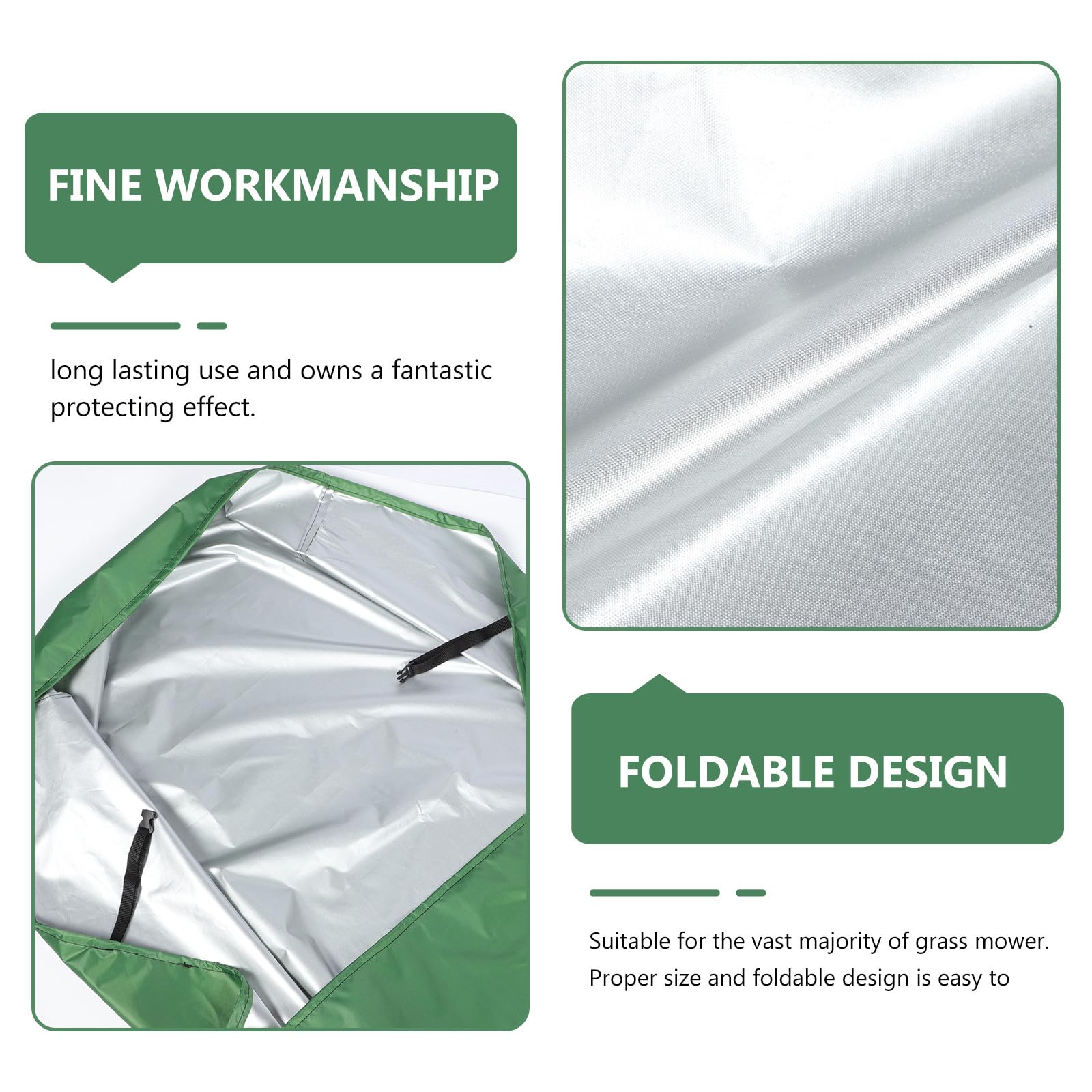 ifundom Funda Protectora Cubierta Completa de Tela Oxford Cortacésped para Verde Resistente al Sol y Lluvia para Protección en Invierno y Verano