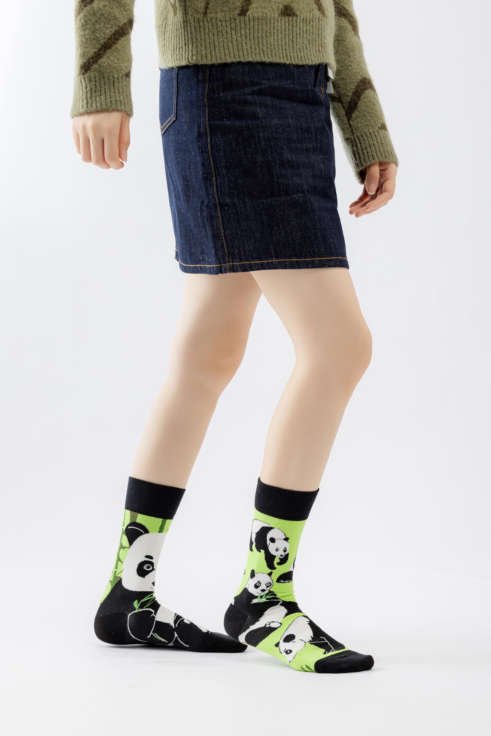 Calcetines Divertidos Unisex para Mujer y Hombre con Diseños Asimétricos en Par - Temas Animales, Comida, Fruta, Deporte y Arte en Algodón - Ideal para Regalos - 4