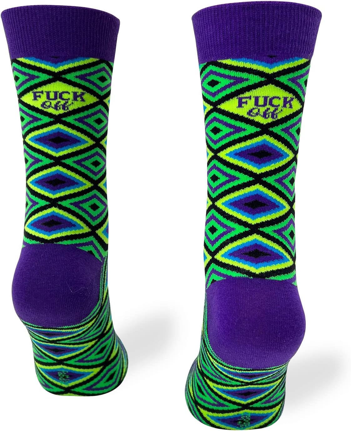 Fabdaz F-ck Off Funny Words Novelty Crew Socks for Women - Image 3