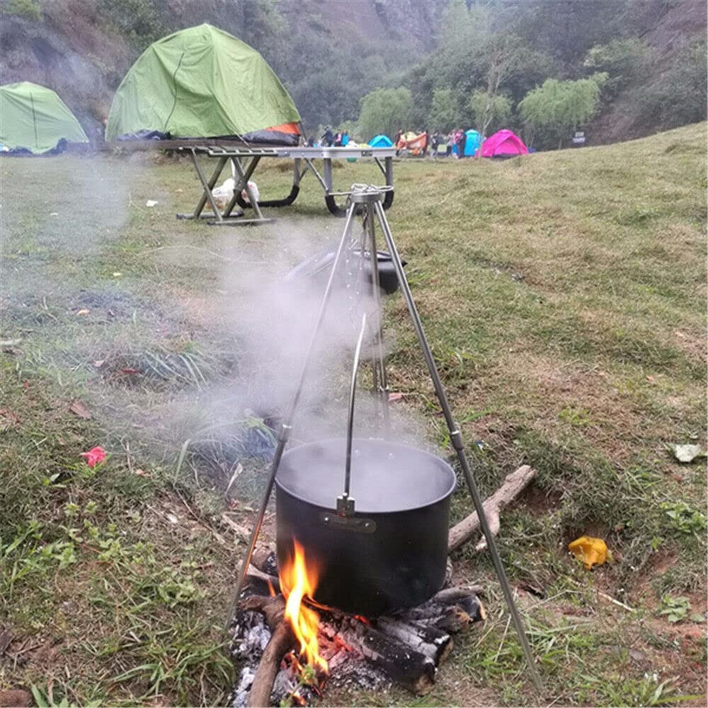 Carry Camping Hiking Outdoor naczynia kuchenne gotowanie piknik kemping garnek wiszący garnek czajnik do gotowania z pokrywką patelnia akcesoria kempingowe na kemping piesze wędrówki