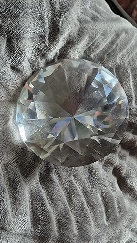 Fermacarte A Forma Di Diamante | Cristallo K9, Trasparente, 60mm, Decorazione Casa - Foto 8