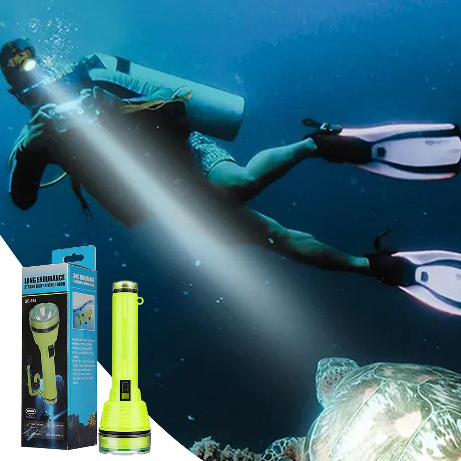 Lampe De Poche De Plongée 3000LM Lampe De Plongée étanche