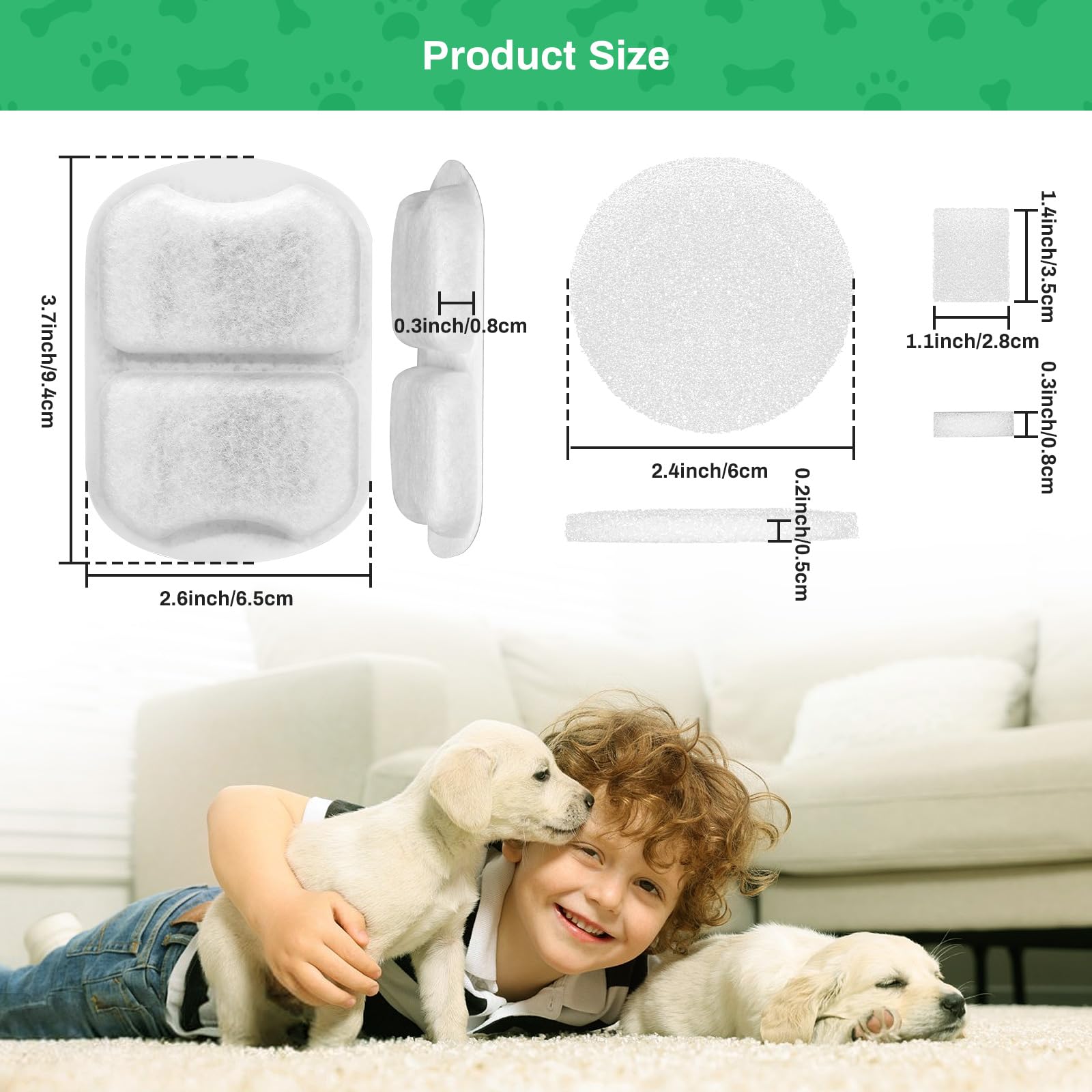 Dog Water Fountain For Large Dogs,7L/230oz/1.8G Stainless Steel Dog Fountain Bowl Super Quiet Triple Filtration Great Large Dogs Cats Multi Pet Home