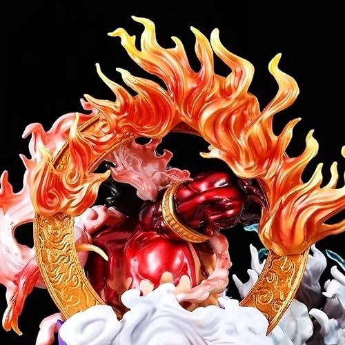 Miniatura 6 de Monkey D Luffy Gear 5 Figuras de anime de una pieza de PVC estatua de colección de figuras de modelo, regalos de ornamento, juguetes (blanco)