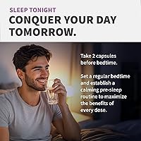 Vista 6 de Cápsulas para dormir de melatonina 12 en 1, ayuda natural para dormir para adultos con melatonina 5 mg y glicinato de magnesio 500 mg, ayuda