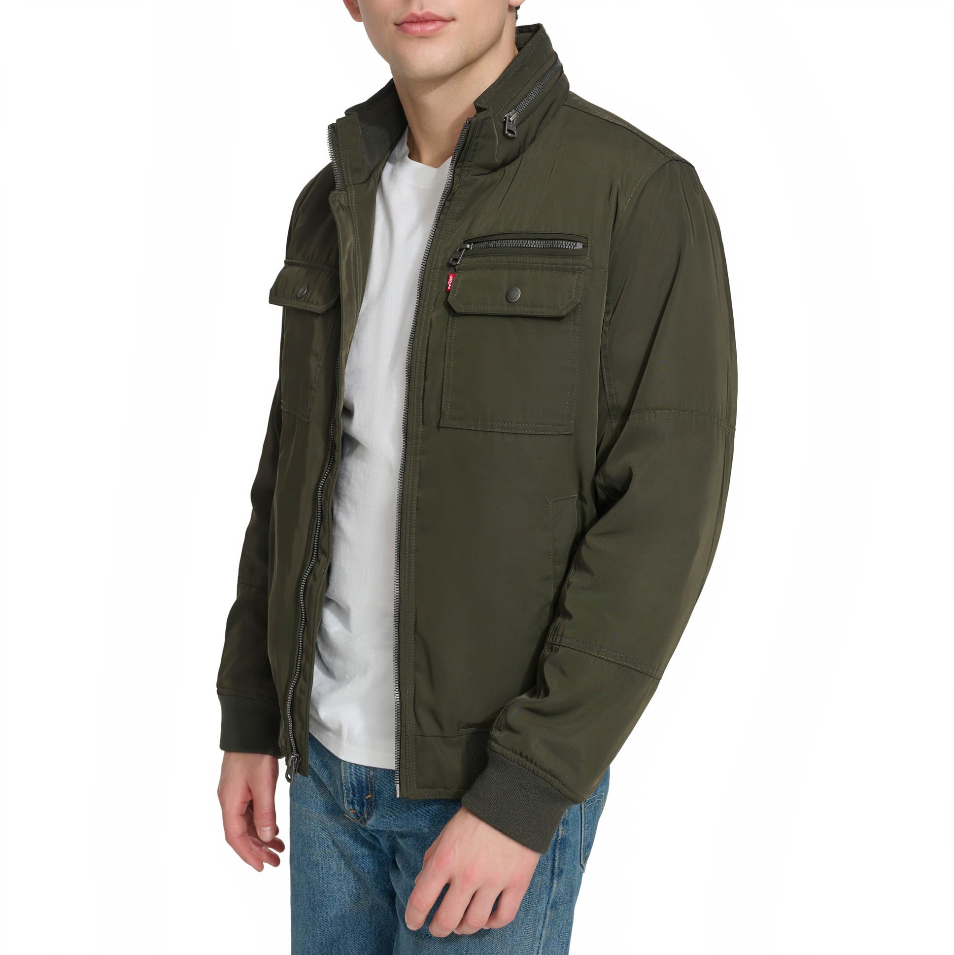Levi's Herren Stand Collar Utility Bomber Jacke (1er Pack)