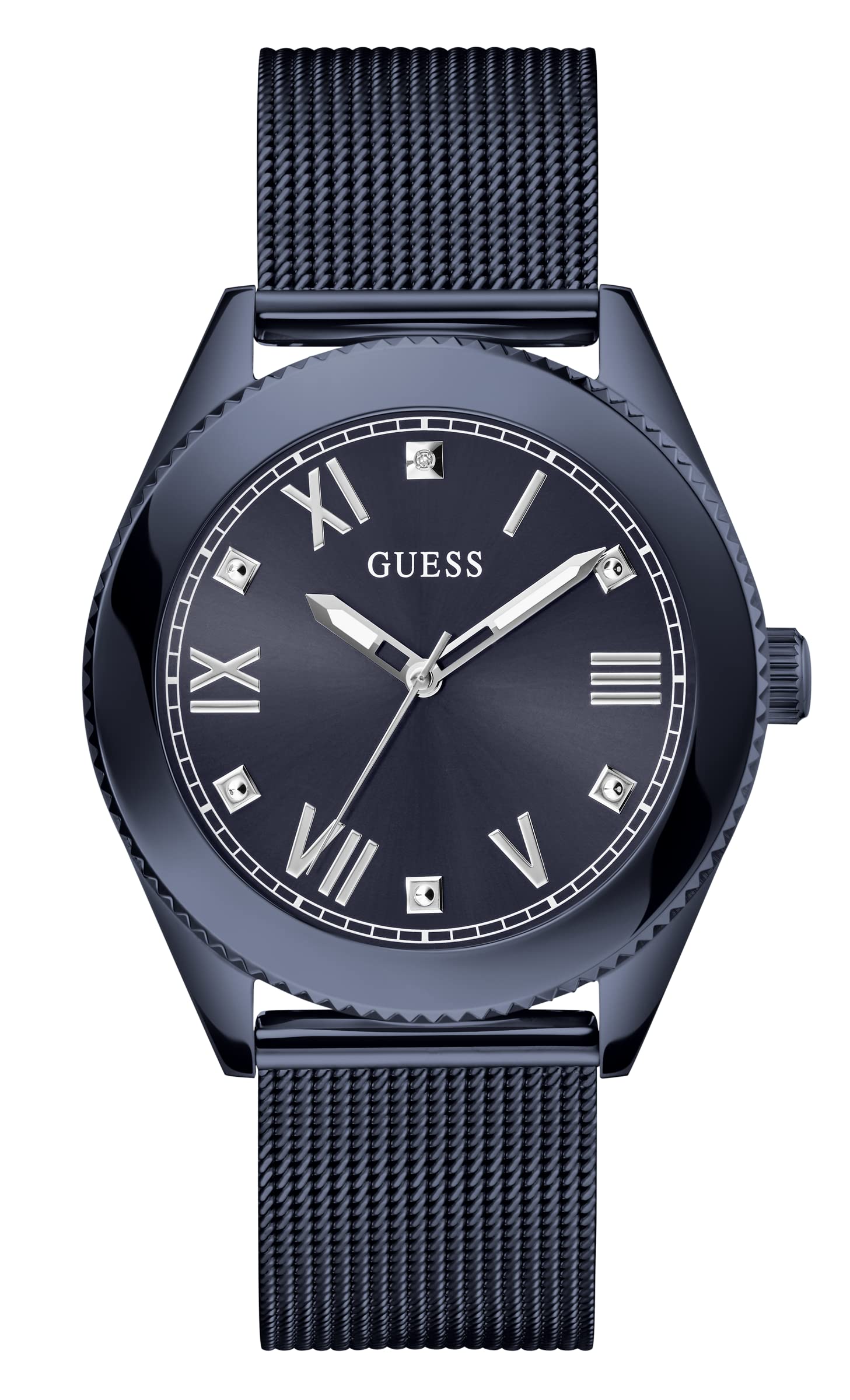 GUESS Stainless Steel Noble Collection Analog Black Dial Men Watch-Gw0495G3, Blue Band (B0B5F55QDX) Amazon Price History, Amazon Price Tracker