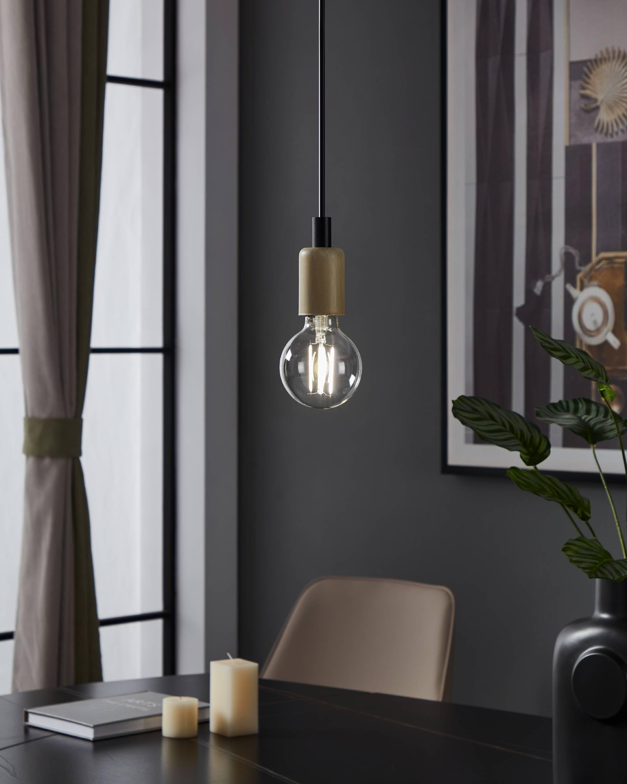 Eglo Connect.z Smart Home E27 LED Filament Light Bulb, G80, ZigBee, app and Voice Control, dimmable, Neutral White, 806 Lumen - Image 3