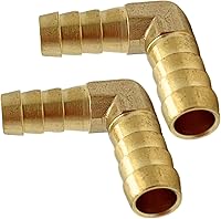 Vista 2 de 2 piezas de latón manguera de montaje 38" x 38" púas 90 grados codo conector L ángulo recto por CX WONDERLAND