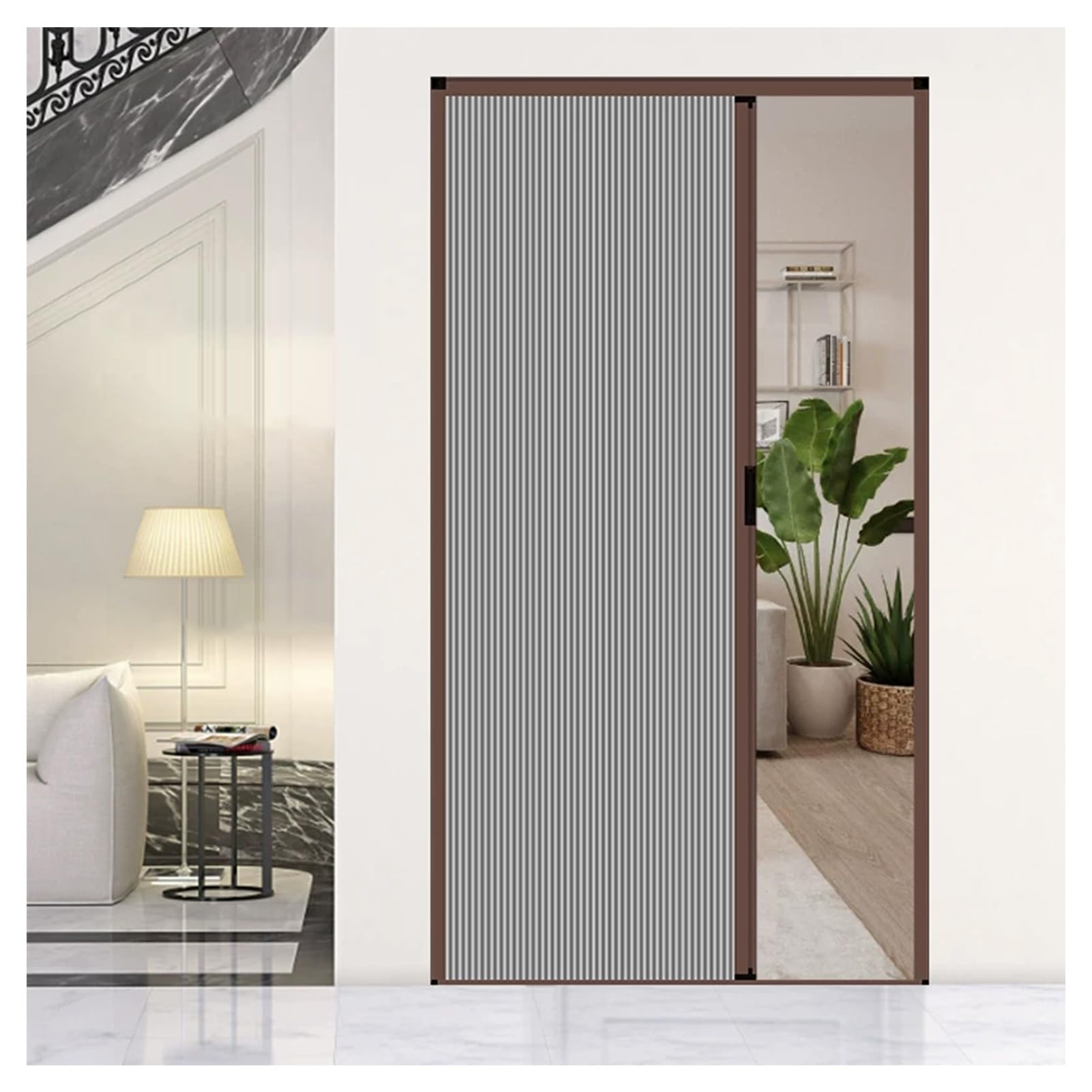 Hpfhsj Gray Honeycomb Folding Door No-Drilling Interior Accordion Door，With Aluminum Frame And Cellular Fabric，For Bedroom(,24X80in)