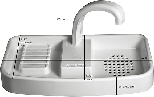 Vista 17 de Fregadero de tanque de inodoro adaptable dos veces