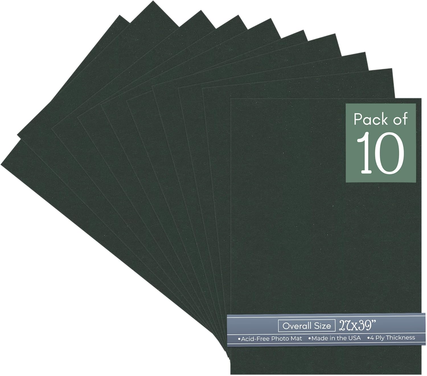 CountryArtHouse Black 27x39 Uncut Art Mat Board - No Opening - 1 Mat