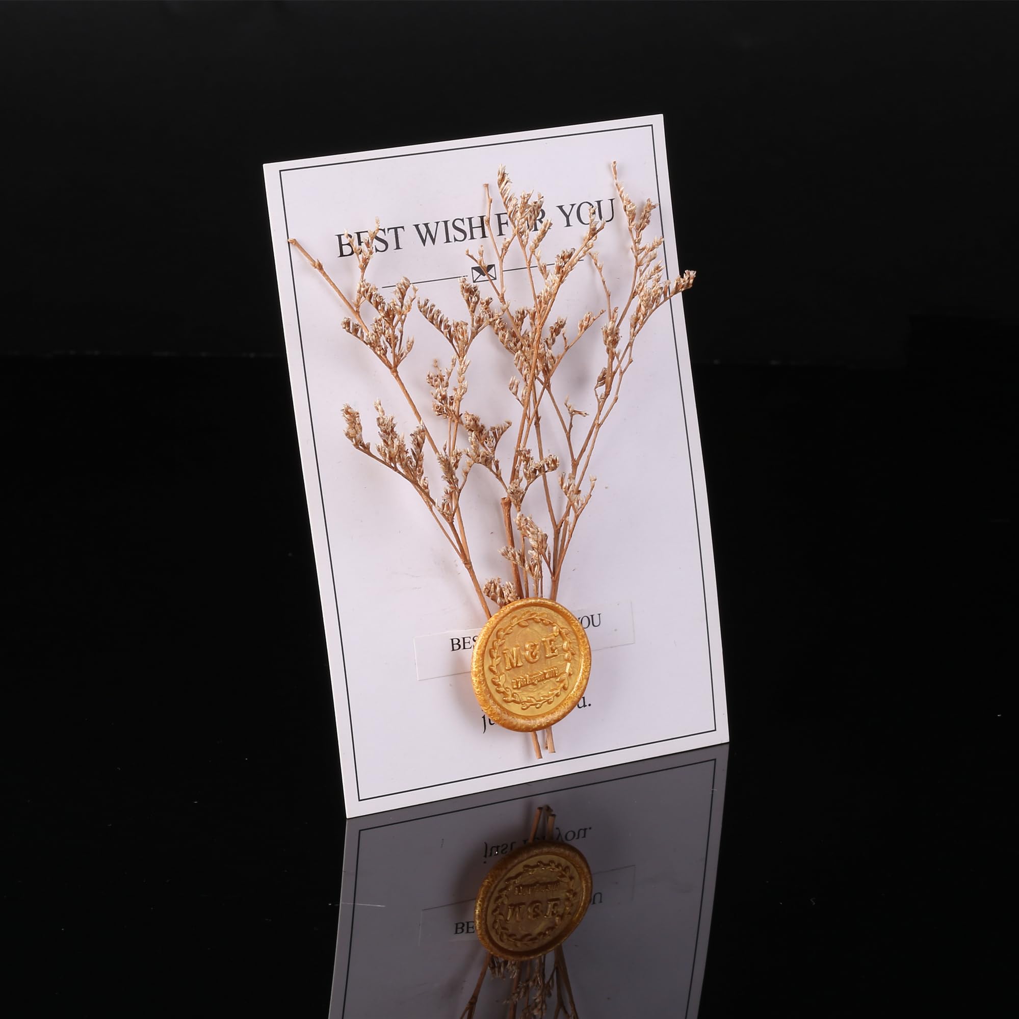Gold Wax Seal Beads, Yoption 150 Pieces Octagon Sealing Wax Sticks Beads with Candle Melting Spoon for Wax Seal Stamp (Gold) 4