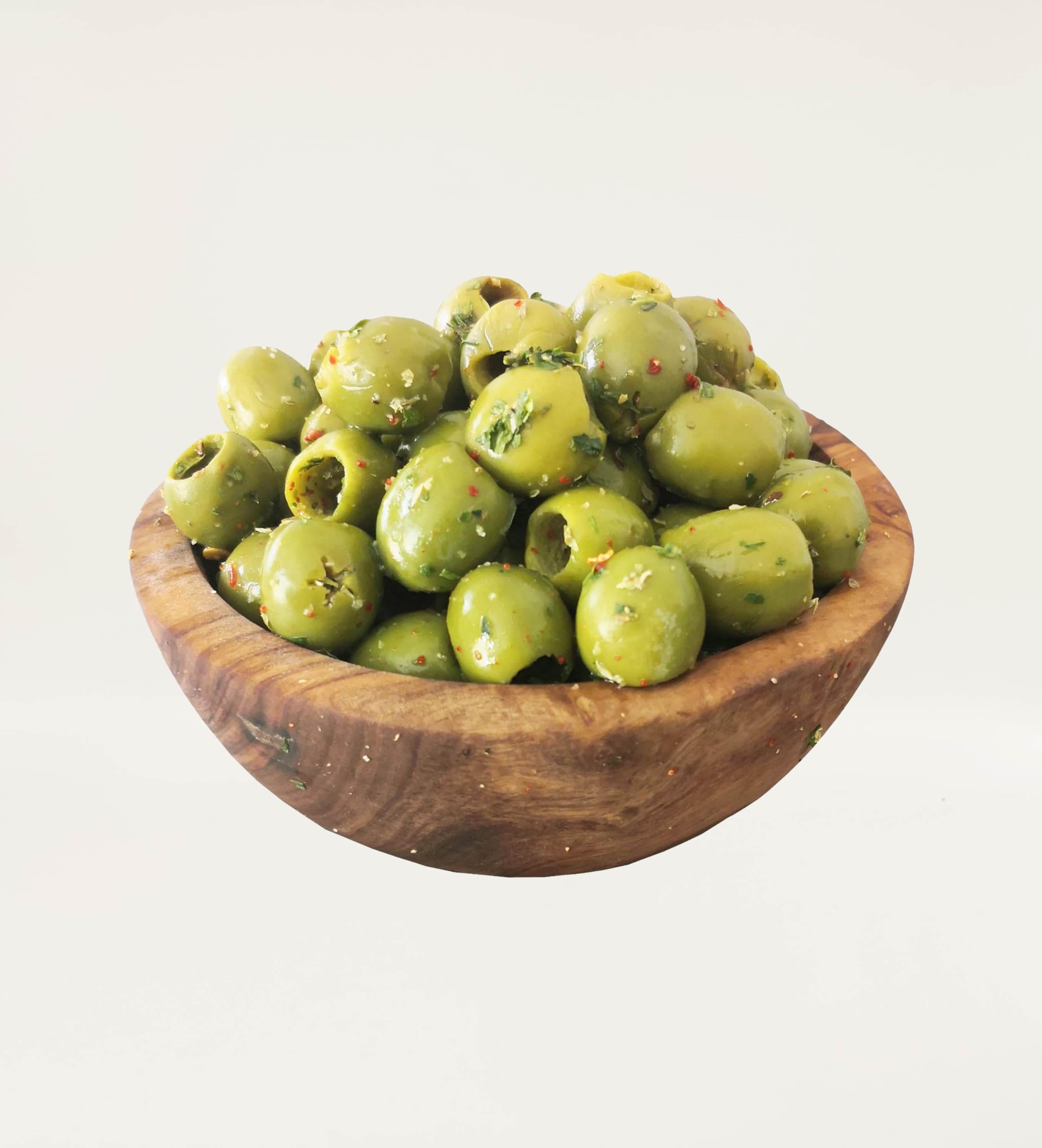 Terramia Olive Verdi Denocciolate Condite con Aromi Secchi e Olio EVO – Prodotto Artigianale da Azienda Premiata Ercole Olivario e Monna Oliva, Formato Scorta 2kg (4 Buste x 500g)