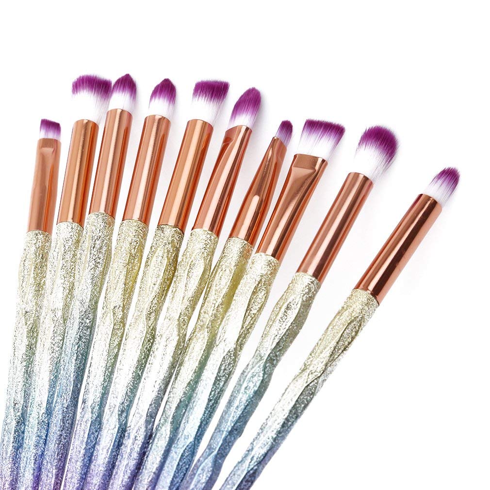 Pinceau de maquillage pour poudre et blush : la solution 10 PCS pour un teint parfait