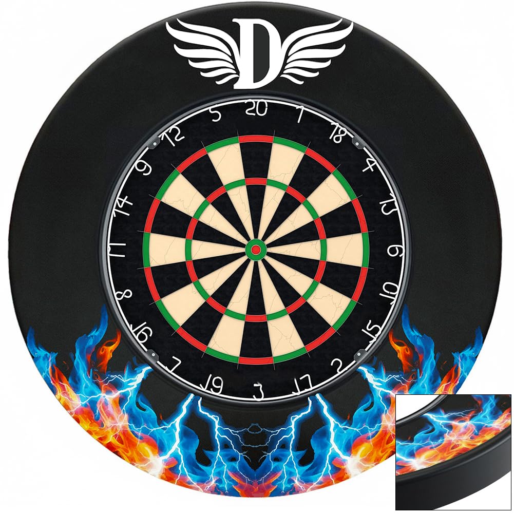 T:2.5CM Dart Board Surround Ring,Durable EVA Dartboard Surround Wall Protector,Indoor and Outdoor Dart Board Surround,Ideal for Family and Party Games,Perfect Darts Accessory. (Blitz) โ image 1