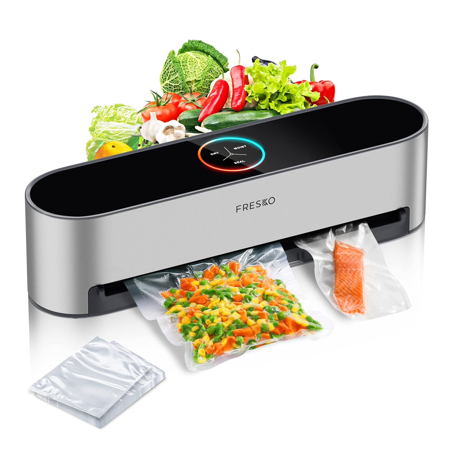 Vacuum Sealer Machine Automatic, FRESKO Food Sealer, 5In1 Easy