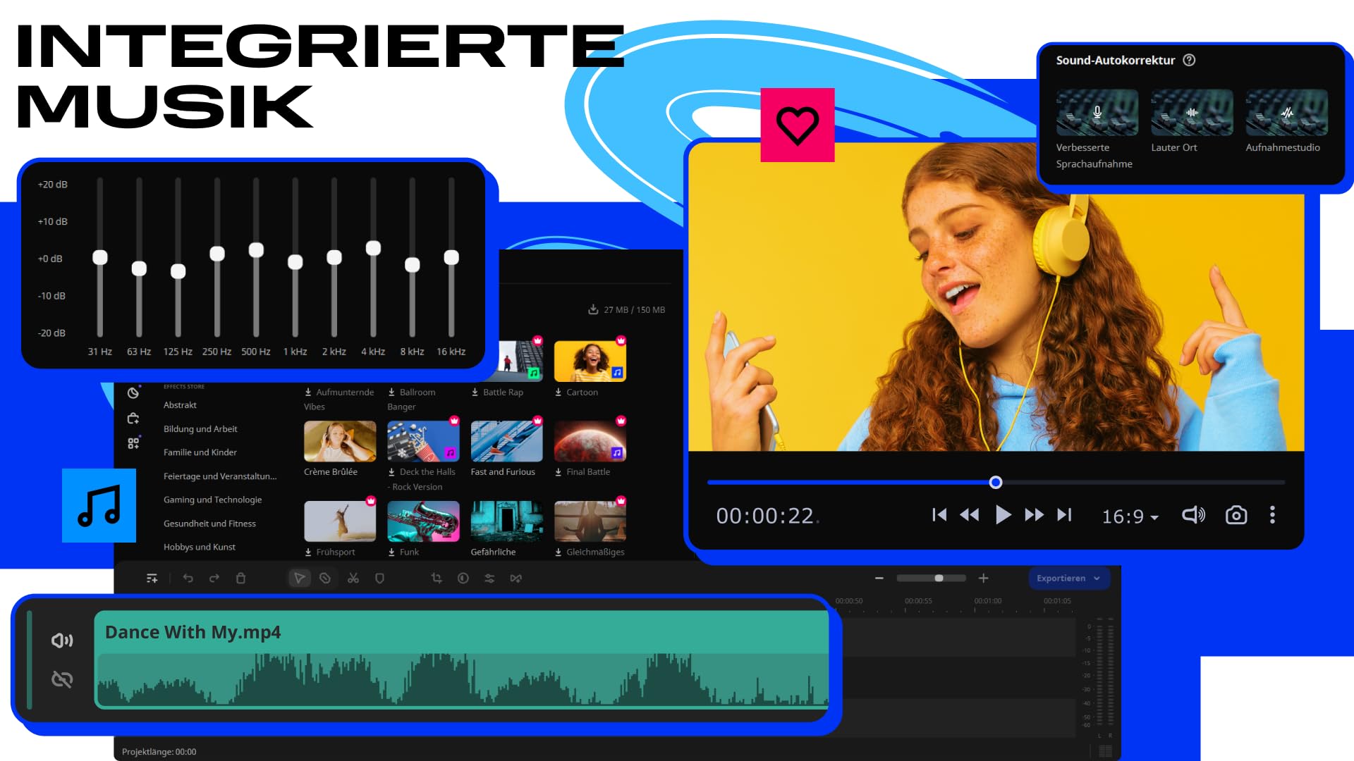 Movavi Video Editor - 1-Jahres-Lizenz | Persönlich | 1 Gerät | PC | PC Aktivierungscode per Email