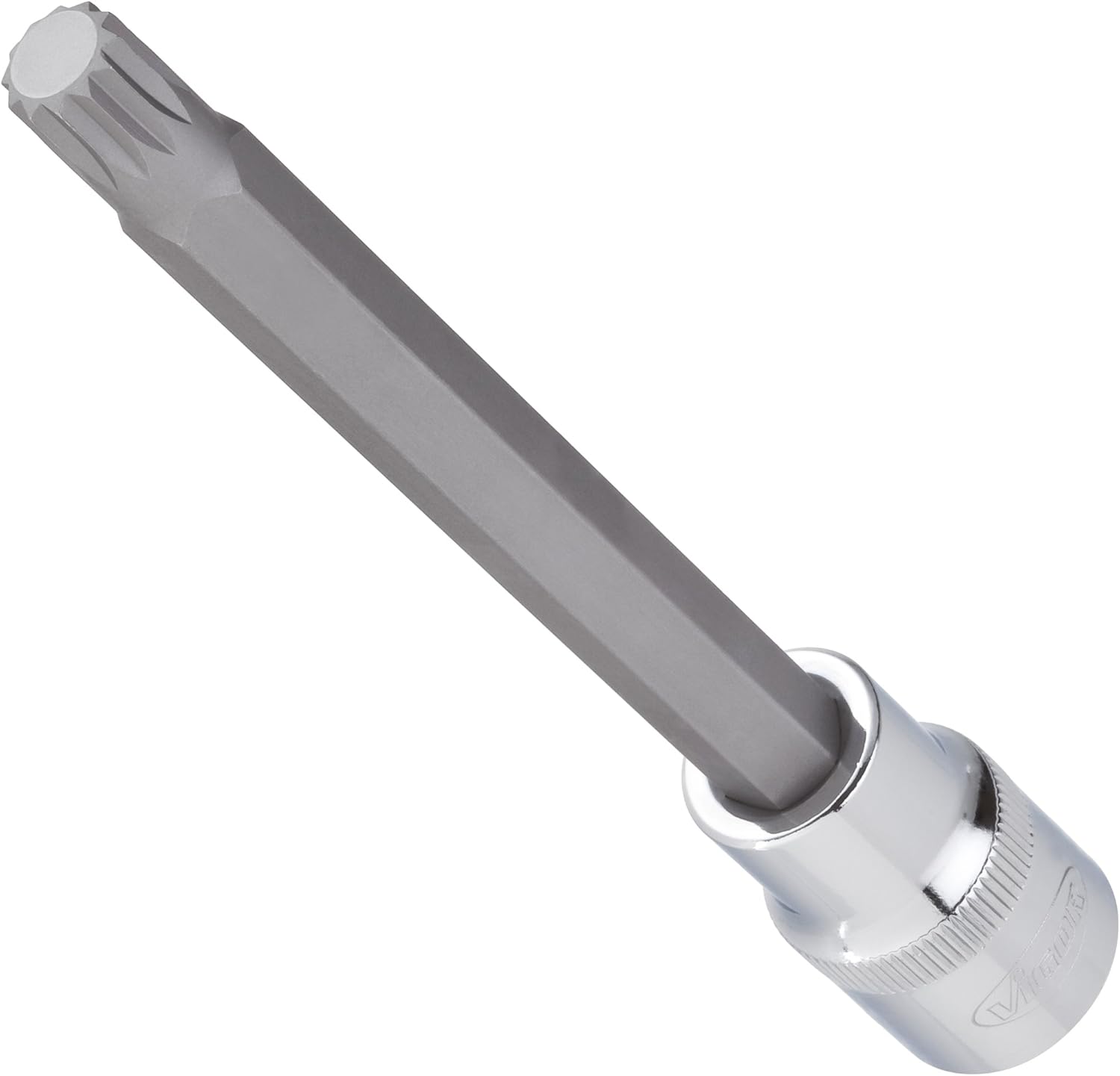 Vigor Internal square drive and screwdriver insert for multi-tooth profile "XZN", 12.5 mm (1/2 inch), 140 mm, 1 piece, V2126