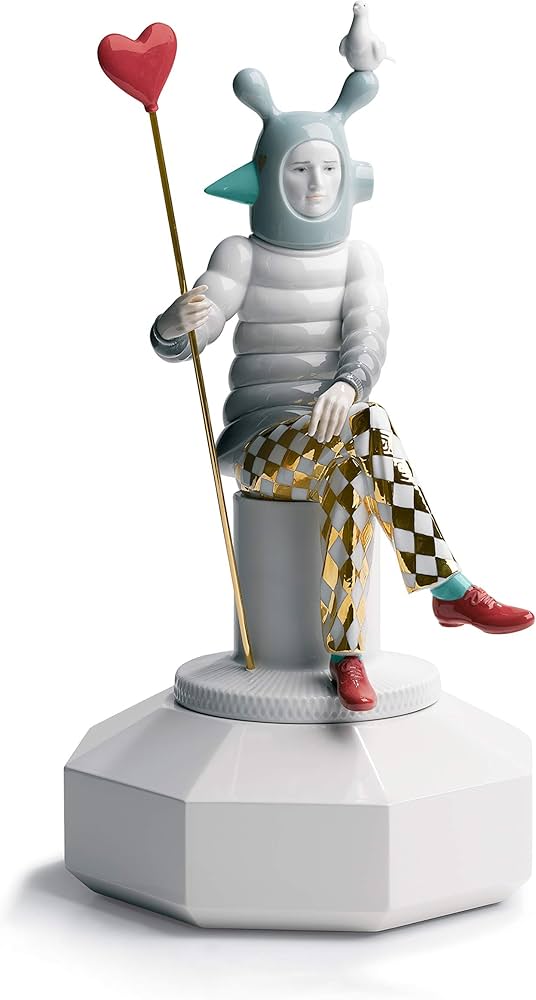 【LLADRO】にらみあい　絶版品　専用箱付き Amazon.com: LLADRÓ The Lover Ii Figurine. by Jaime Hayon