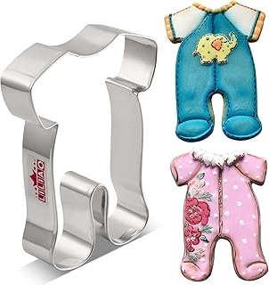 LILIAO Pajama Shape Cookie Cutter Baby Shower - 3.4 x 4.7 inches - Stainless Steel