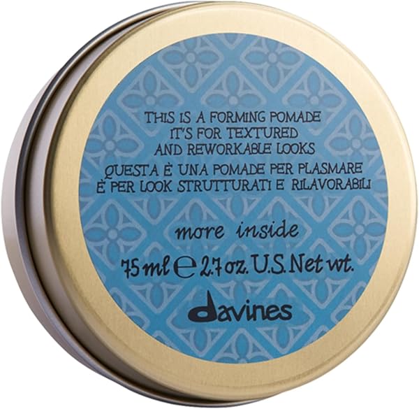 Davines This Is A Forming Pomade, Medium Hold Structure & Workability - Lightweight Formula for Short Hair Styling - Nat