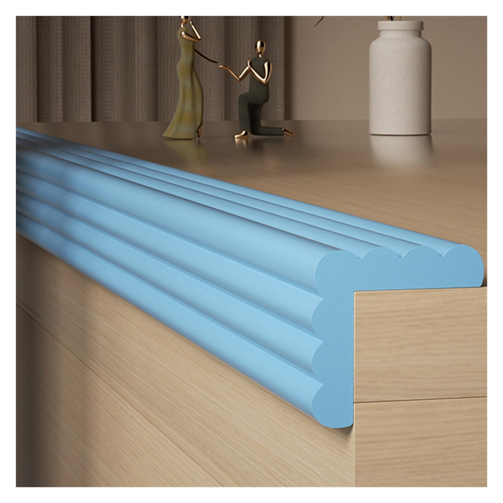 Safety Edge Corner Guards Protector， Foam Safety Bumper Guard Multicolor 4-20M(Blue,20M)