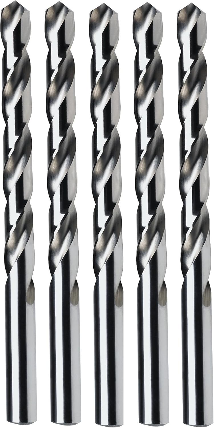 Irwin Tools 60528 7/16-Inch Bright 118-Degree Jobber Length, Pack of 5