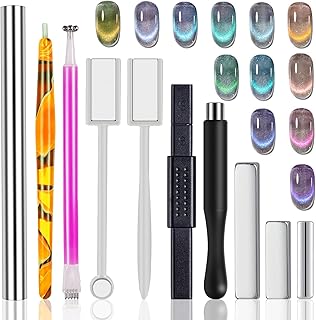 WOKOTO 10Pcs Nail Art Cat Eye Magnet For Nails Gel Polish Magnets Pens Cat Eye Nail Art Tools Gradient Ombre Design Magnetic Sticks For Women Nails Magnets For Magnetic Nail Polish Magnet