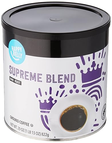 Miniatura 3 de Marca Tienda  Happy Belly Supreme Blend - Café en lata tostado oscuro 29 onzas