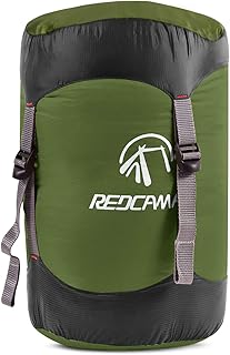 REDCAMP Compression Stuff Sack, Lightweight Sleeping Bag Compression Sack Great for Backpacking, Hiking and Camping, Army Green L
