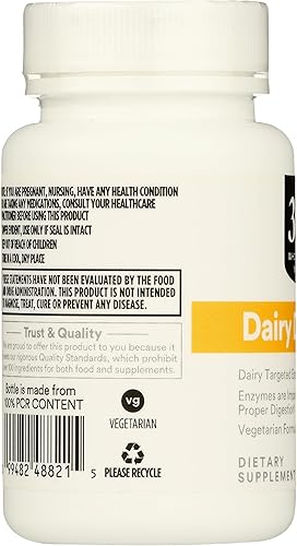 Miniatura 4 de 365 by Whole Foods Market, Enzimas digestivas lácteas, 60 unidades