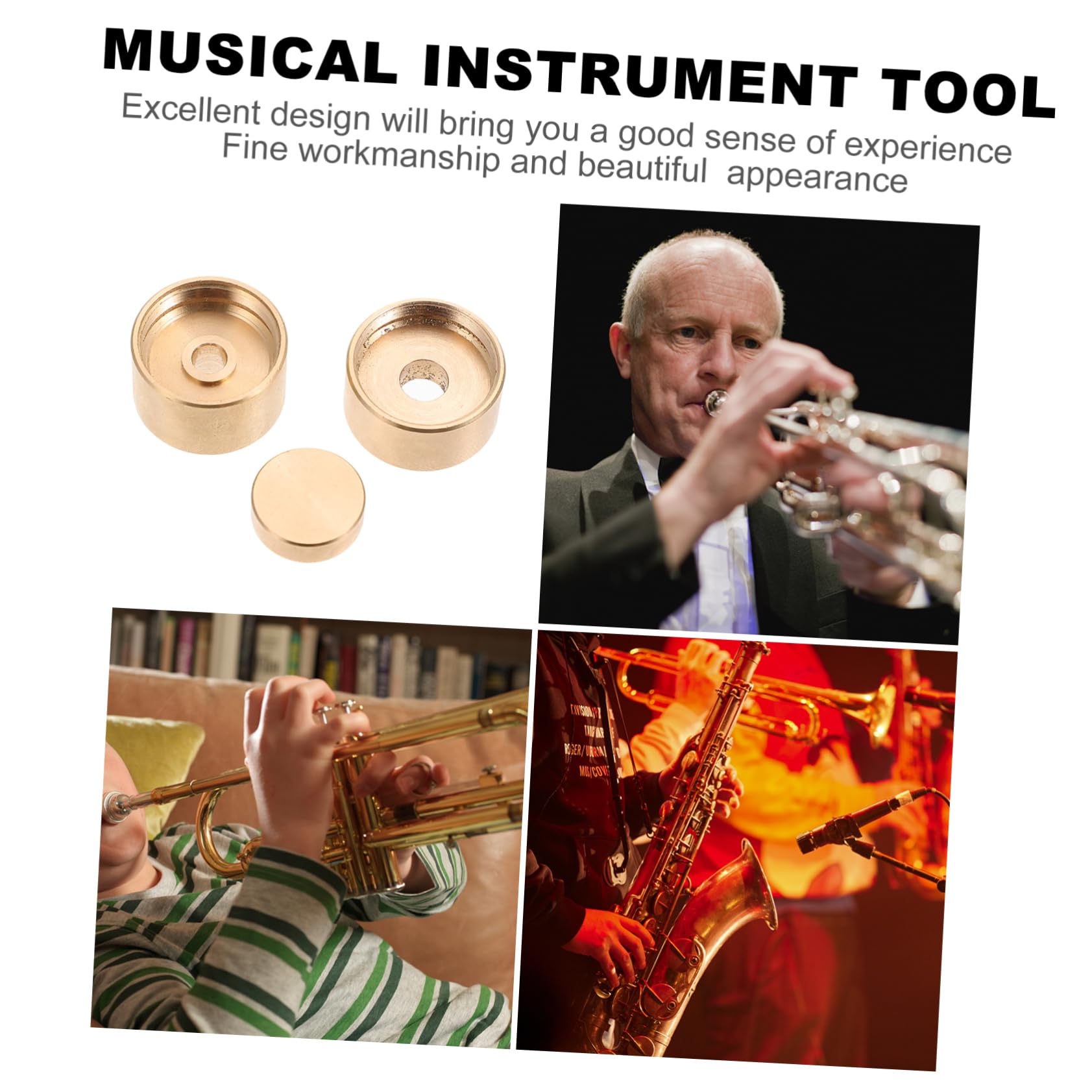 1set Pulsanti Per Tromba Accessori Musicali Compatti e Resistenti Facili Da Trasportare e Manutenere