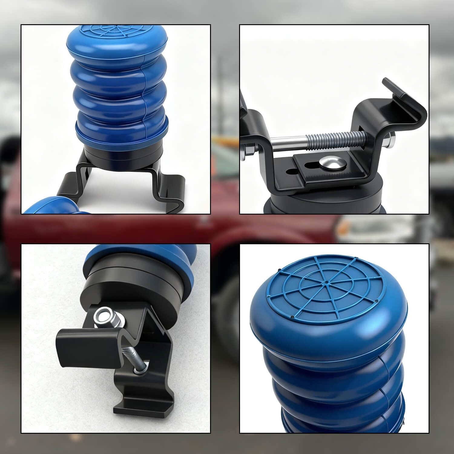 TSS-107-40 Trailer Auxiliary Helper Springs 2 Pack, Fits Leaf Spring Suspension Assemblies, Load Support & Leveling Kit