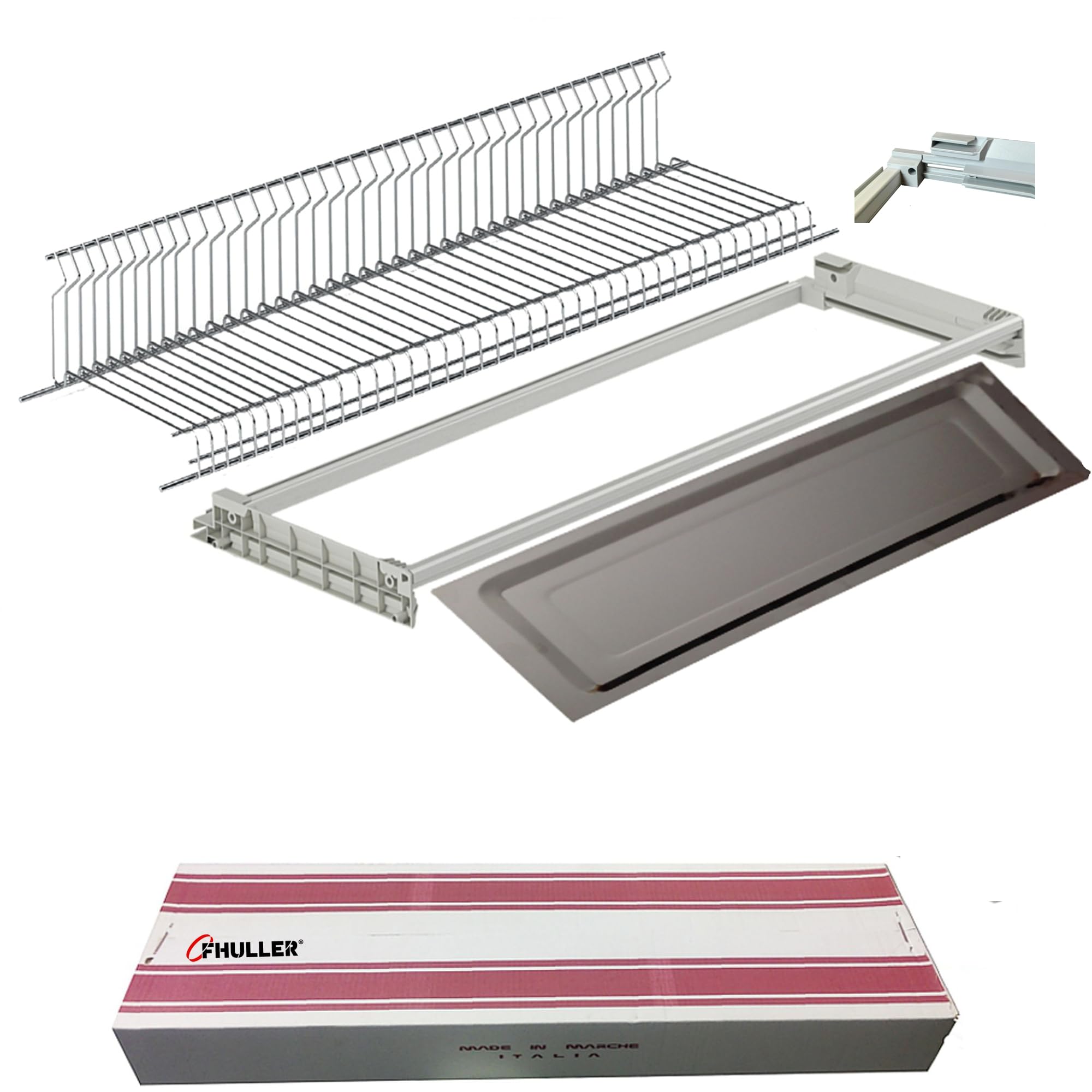 Scolapiatti Incasso VASISTAS Griglia Unica Piatti Bicchieri ACCIAIO INOX (NO Cromato o Verniciato Grigio) 702/120XP4 PENSILE 120 INTERNO 116,4 Misura Scolapiatti 115,6 +Vaschetta INOX +Telaio