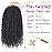 BILEAF Pre-twisted Passion Twist Crochet Hair for Women 8 Packs Curly Crochet Hair Pre Looped 12 Inch Ombre Passion Twist Hair, Short Passion Twists Hair Crochet Passion Twists Crochet Boho Braids 1B