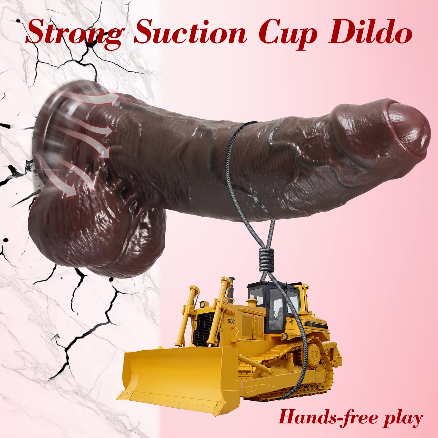 11.4 Inch Realistic Huge Brown Thick Dildo Sex Toy, 7.9 Inch Girthy Giant BBC Dildo, Soft Skin-Like Big Silicone Dildos for Vagina Anal Stimulation - Adult Sex Toys for Couples, Men, Women: Black