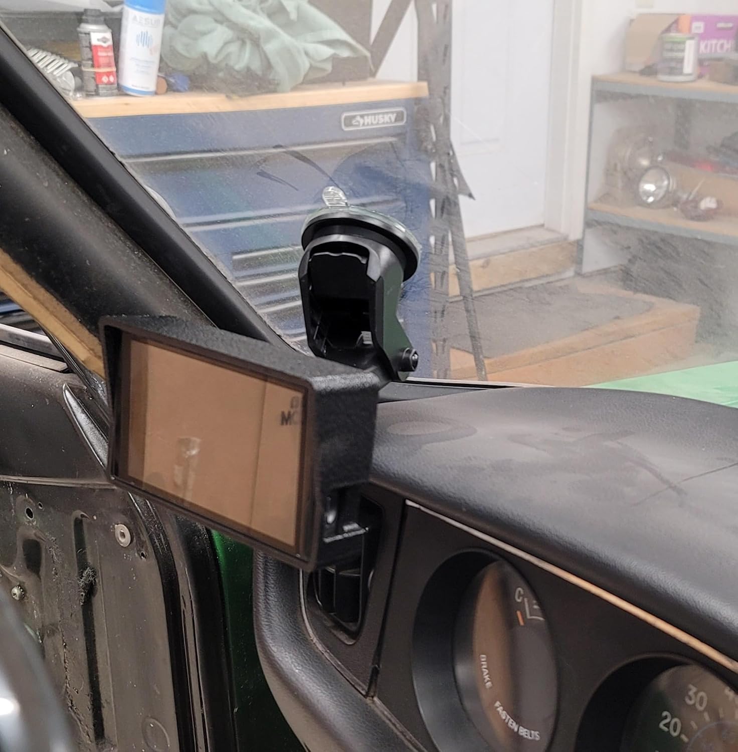Suction Cup Mount w/Sun Visor for Holley 5 inch Handheld Screen Sniper and Terminator X