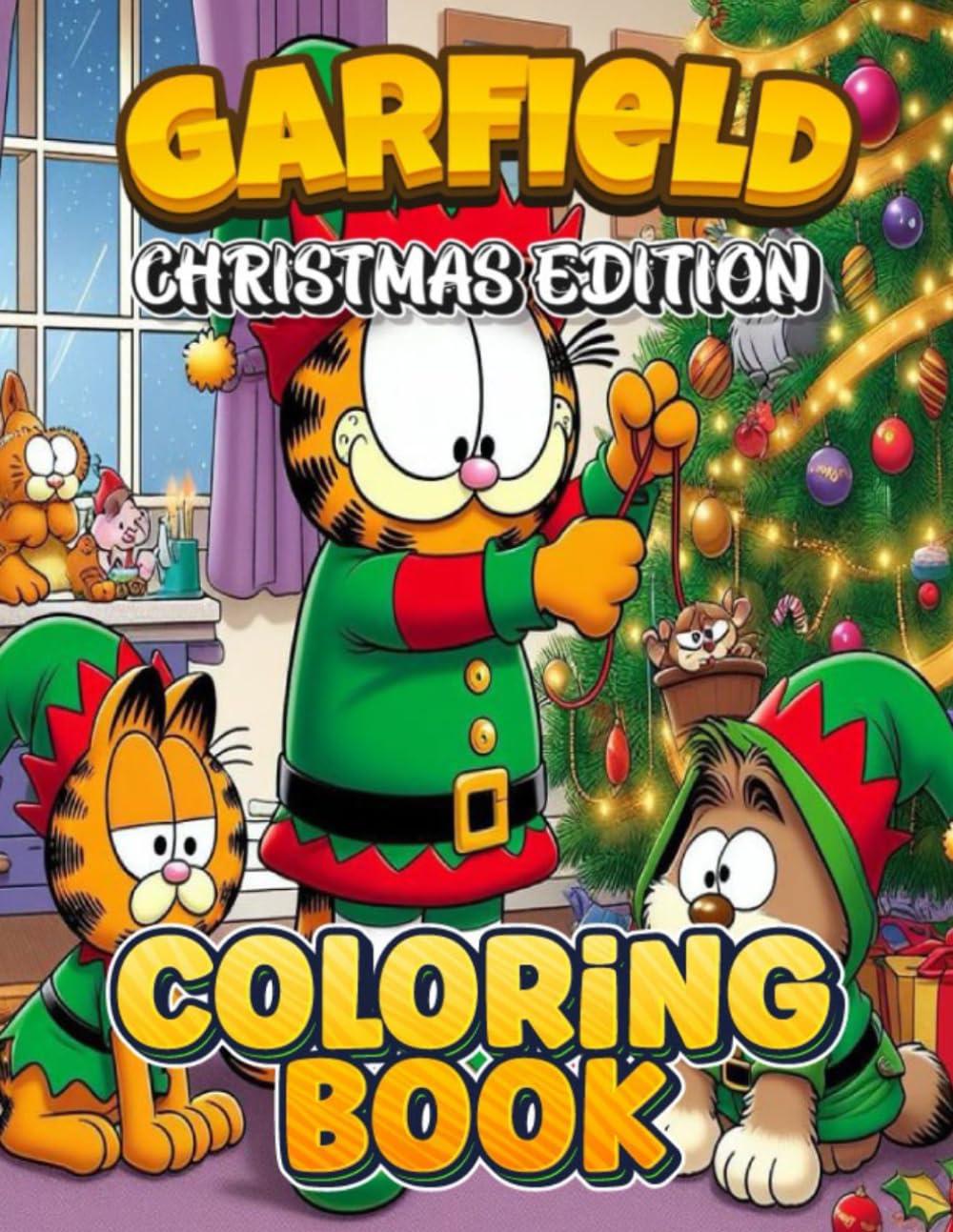 Coloring Book Christmas Edition With Garfeld's Coloring