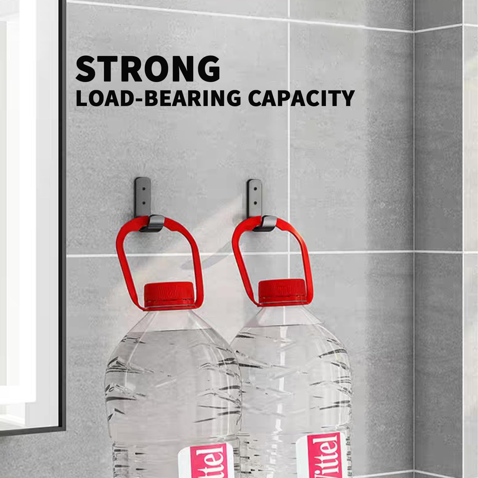 Ganci Da Parete In J Per Carichi Pesanti - Set Di 4 Per Garage, Officina E Biciclette - Foto 11