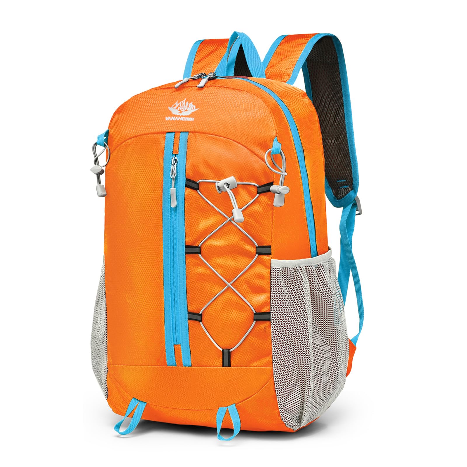 flintronic Lightweight Hiking Backpack, 30L Foldable Waterproof Rucksack, Back Pack Rucksack for Men Women Kids, Walking Backpack for Outdoor Sports, Hiking, Travelling, Camping, Orange — image 1