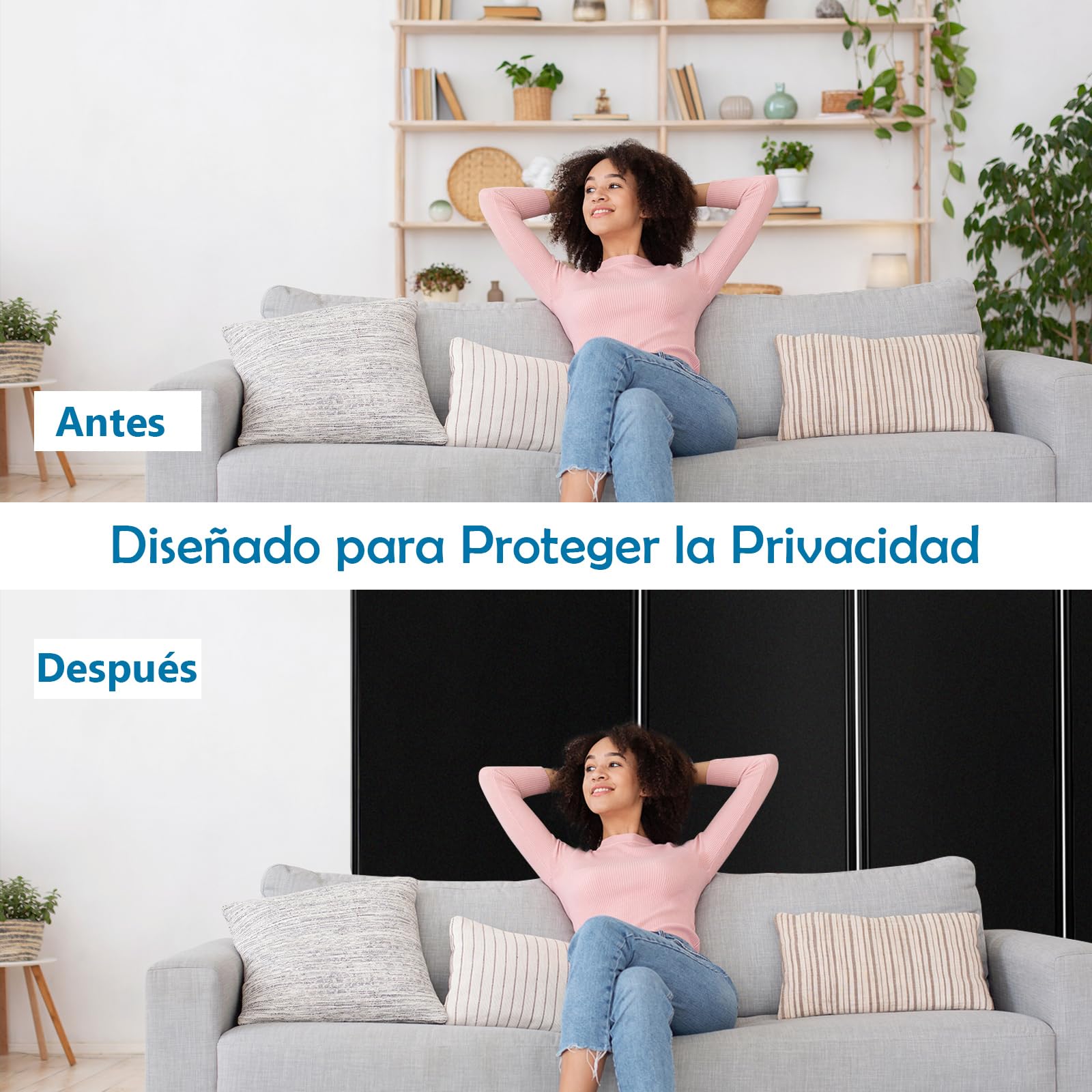 GOPLUS Biombo Separador de Ambientes de 6 Paneles con 14 Ruedas Bloqueables, Biombo Plegable de Tela con Marco de Metal para Privacidad, Divisor para Salón Dormitorio Oficina (Negro)